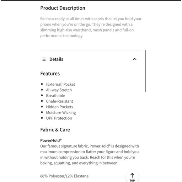 Fabletics Kate Hudson Blue Mila Pocket Capri Leggings - Picture 5 of 12